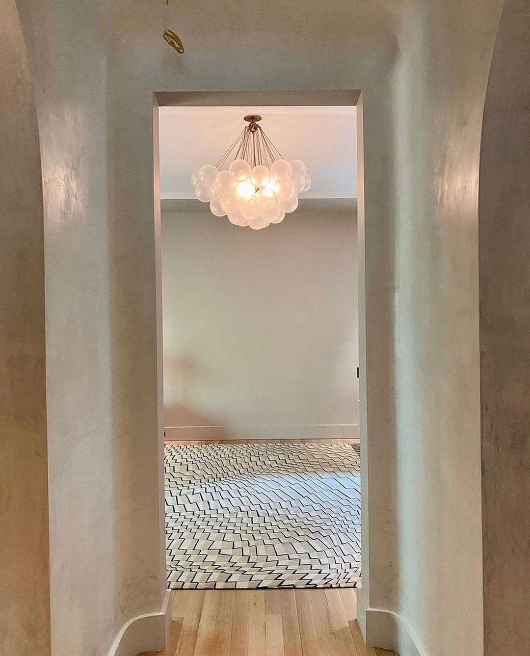Minimalist Clustered Spherical Chandelier Fixture