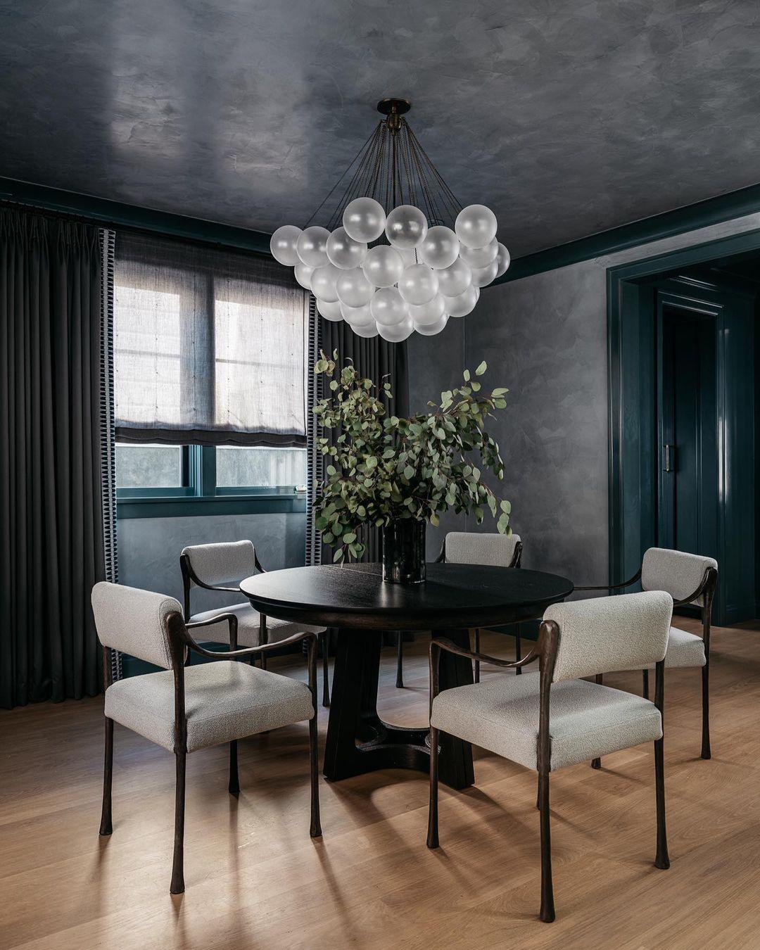 Minimalist Clustered Spherical Chandelier Fixture