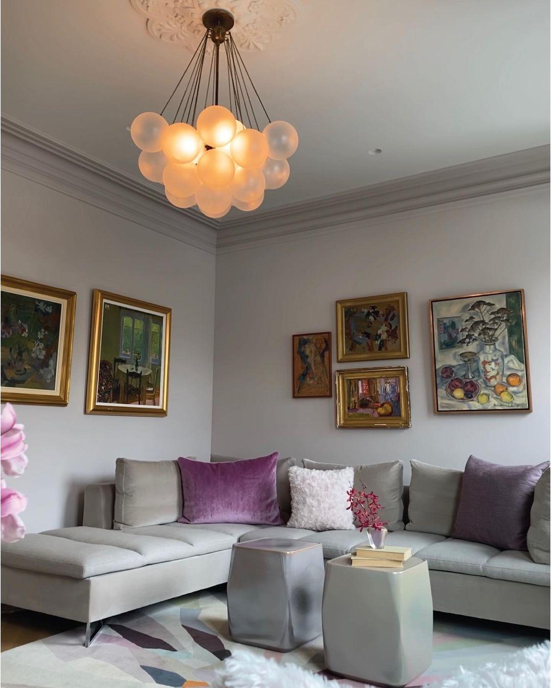 Minimalist Clustered Spherical Chandelier Fixture