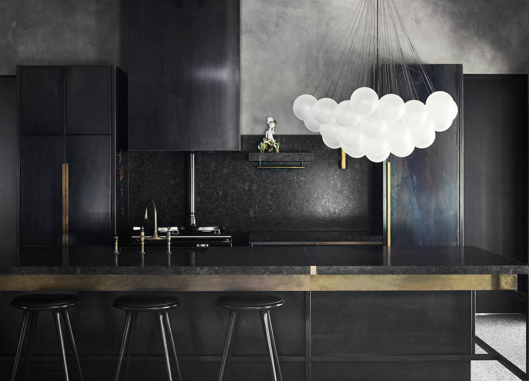 Minimalist Clustered Spherical Chandelier Fixture
