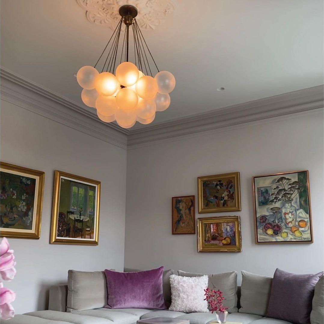 Minimalist Clustered Spherical Chandelier Fixture