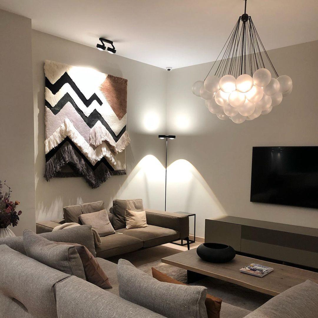 Minimalist Clustered Spherical Chandelier Fixture