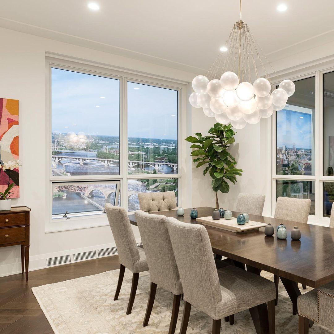Minimalist Clustered Spherical Chandelier Fixture