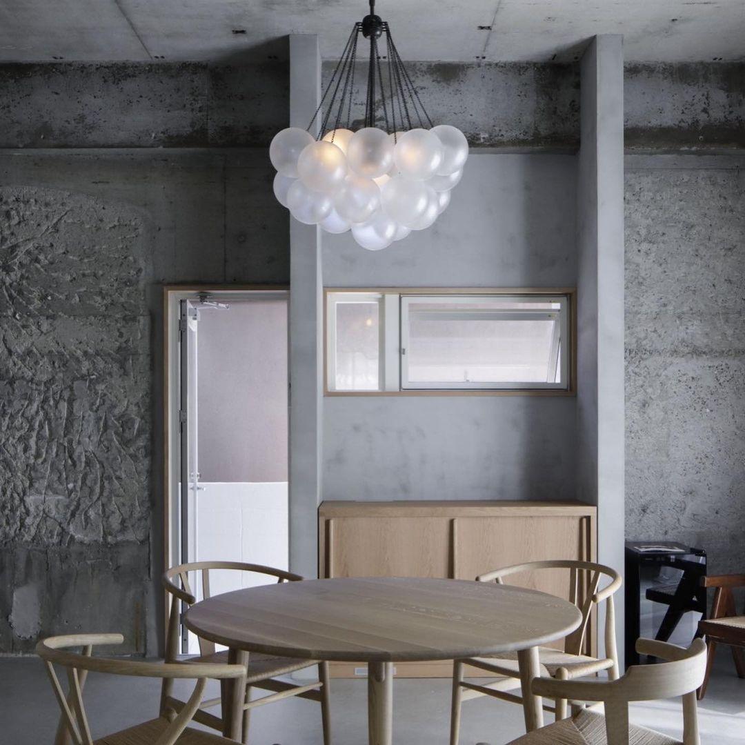 Minimalist Clustered Spherical Chandelier Fixture