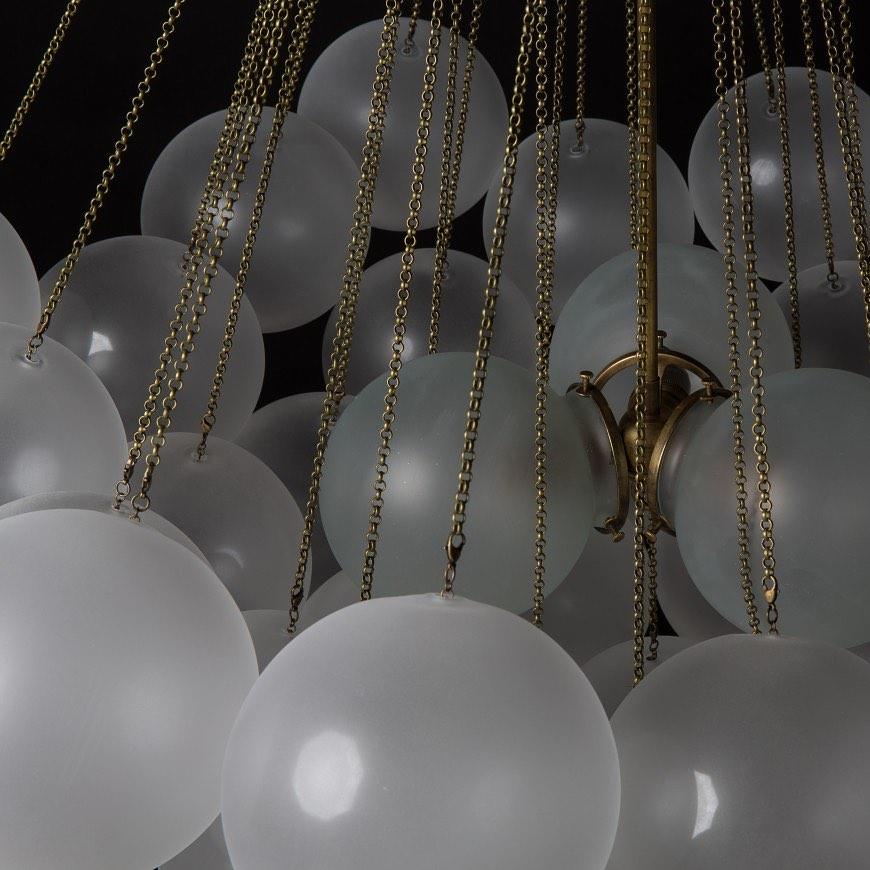 Minimalist Clustered Spherical Chandelier Fixture