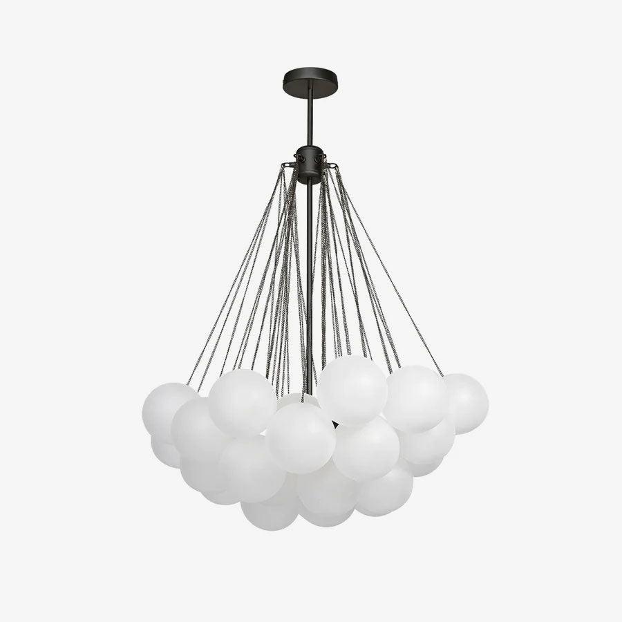 Minimalist Clustered Spherical Chandelier Fixture