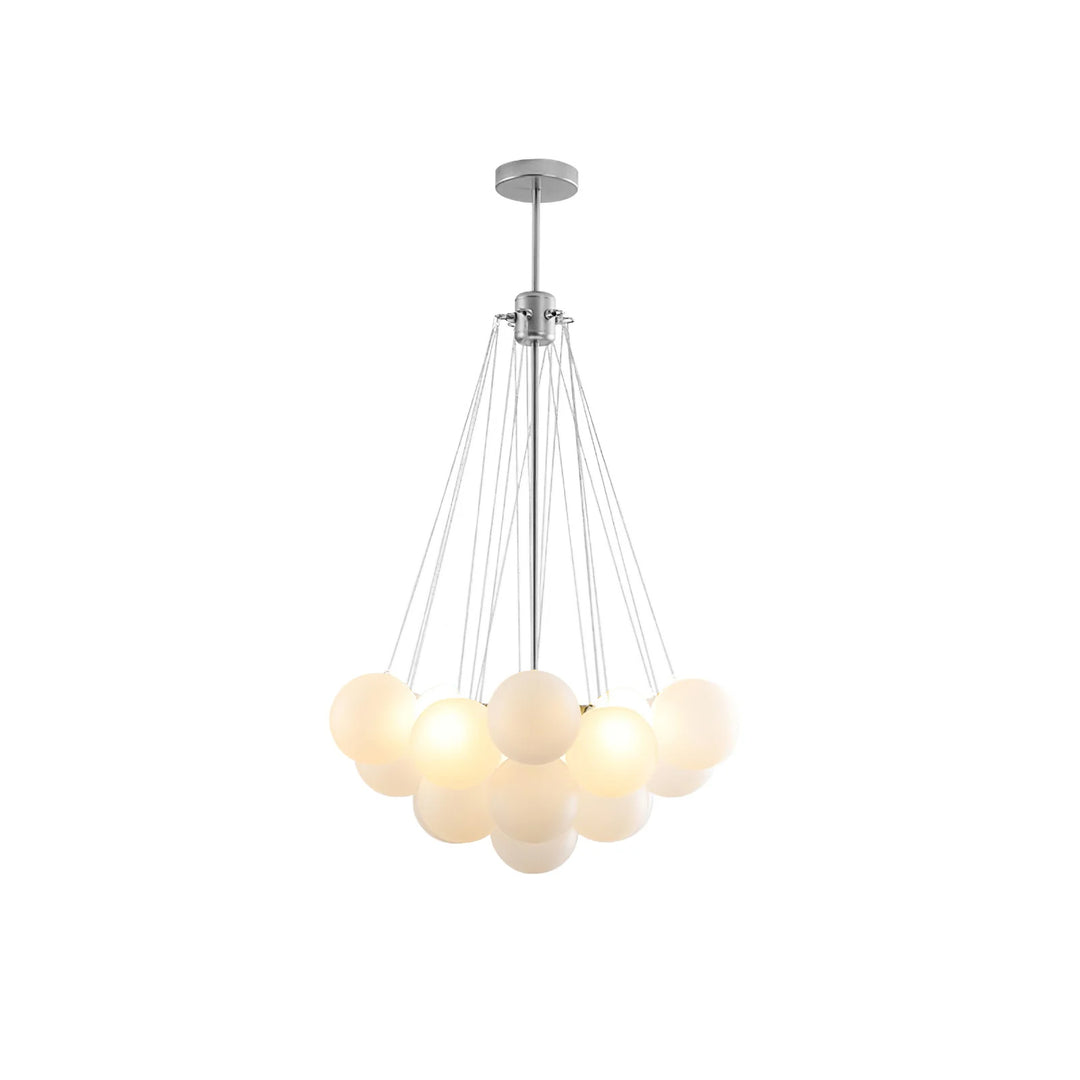 Minimalist Clustered Spherical Chandelier Fixture
