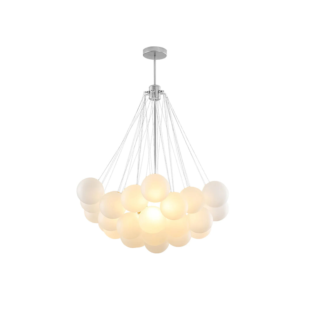 Minimalist Clustered Spherical Chandelier Fixture
