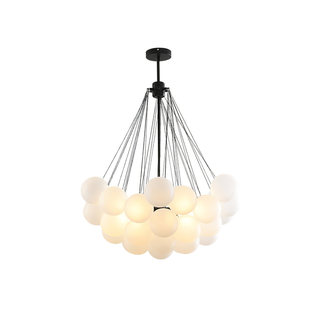 Minimalist Clustered Spherical Chandelier Fixture