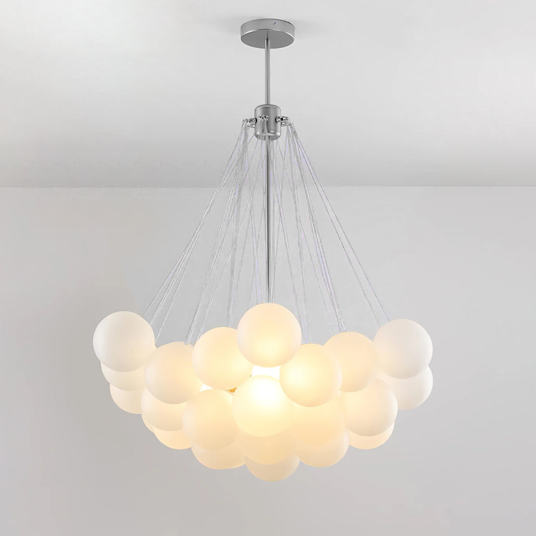 Minimalist Clustered Spherical Chandelier Fixture