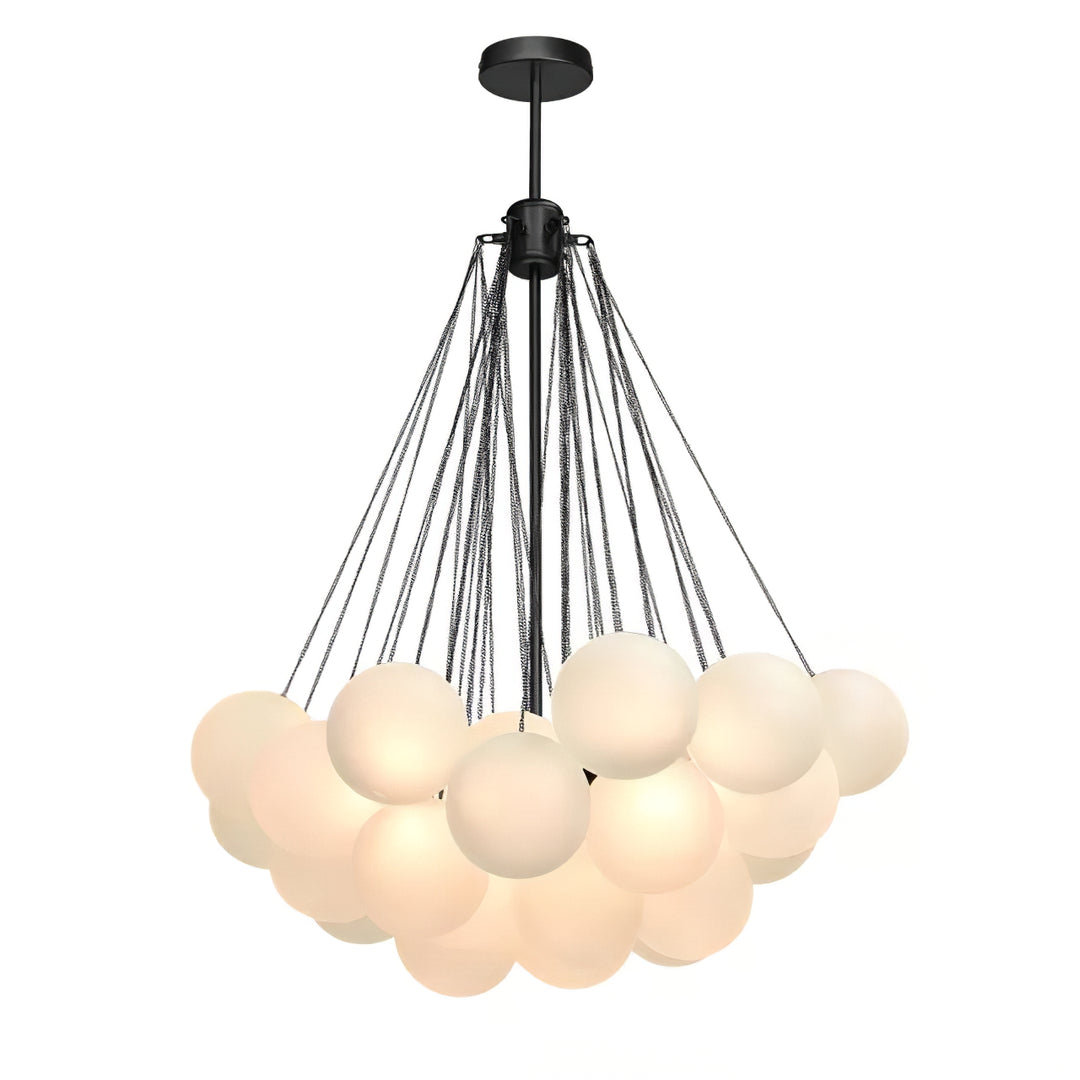Minimalist Clustered Spherical Chandelier Fixture