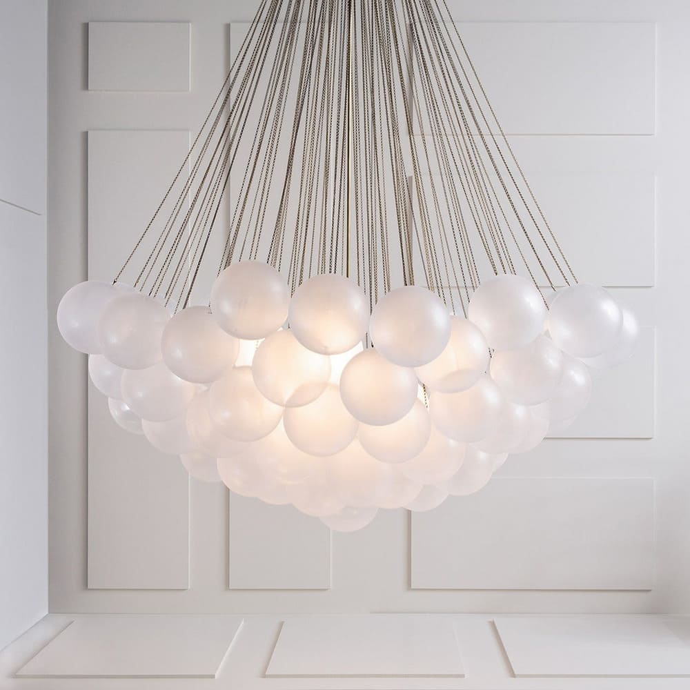 Minimalist Clustered Spherical Chandelier Fixture