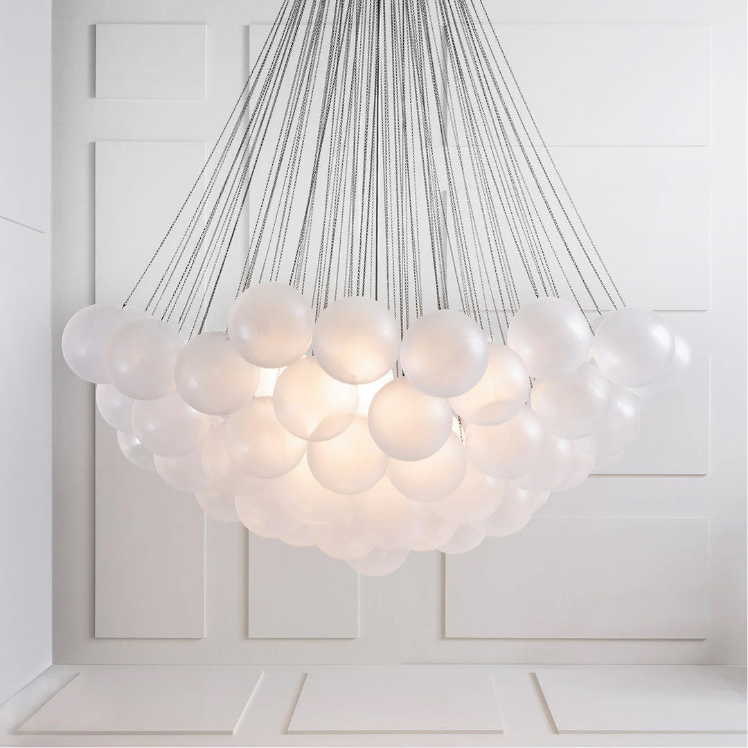 Minimalist Clustered Spherical Chandelier Fixture