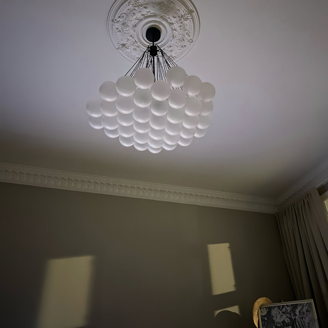 Minimalist Clustered Spherical Chandelier Fixture