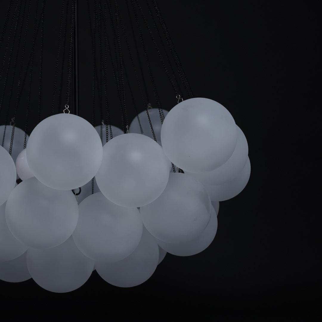 Minimalist Clustered Spherical Chandelier Fixture