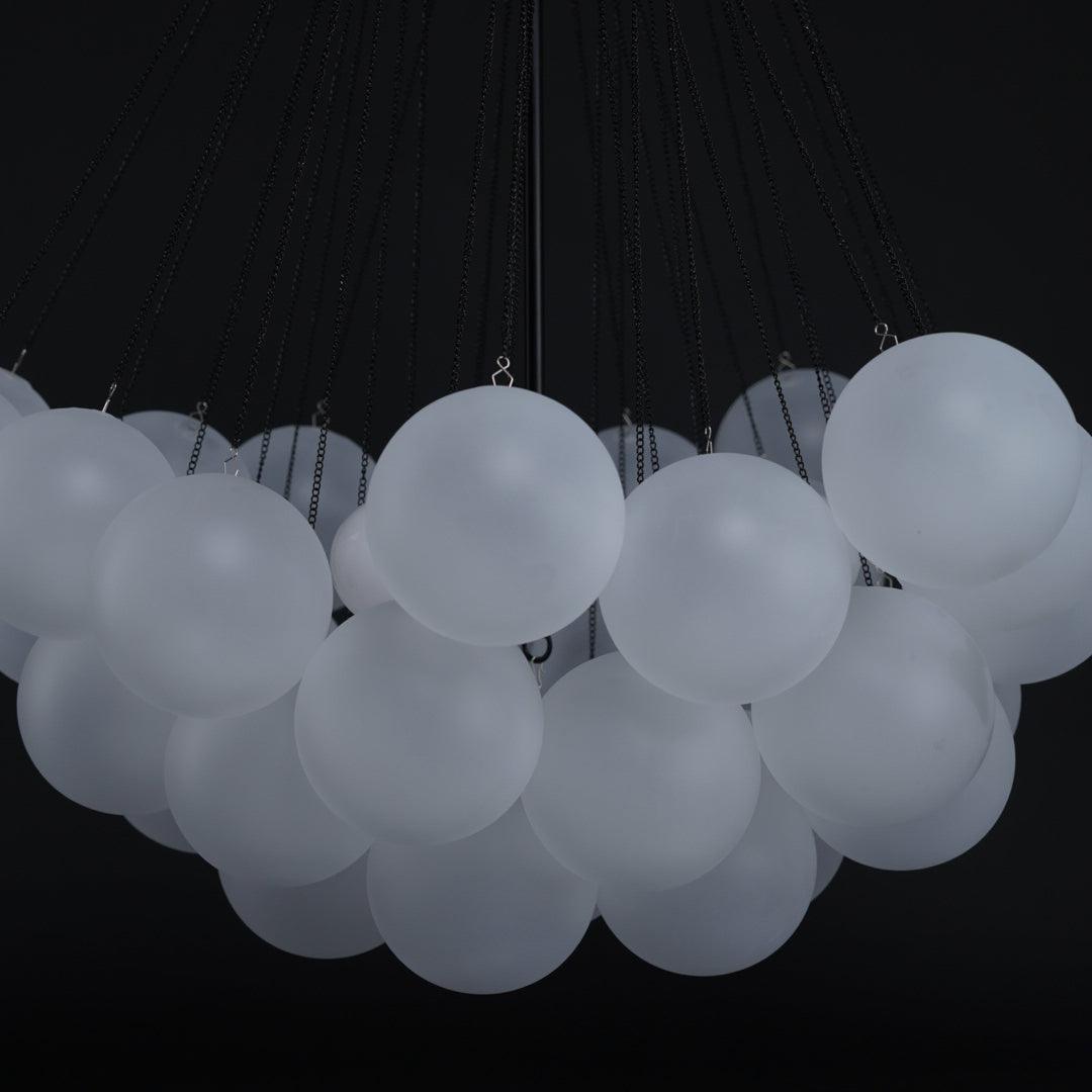 Minimalist Clustered Spherical Chandelier Fixture