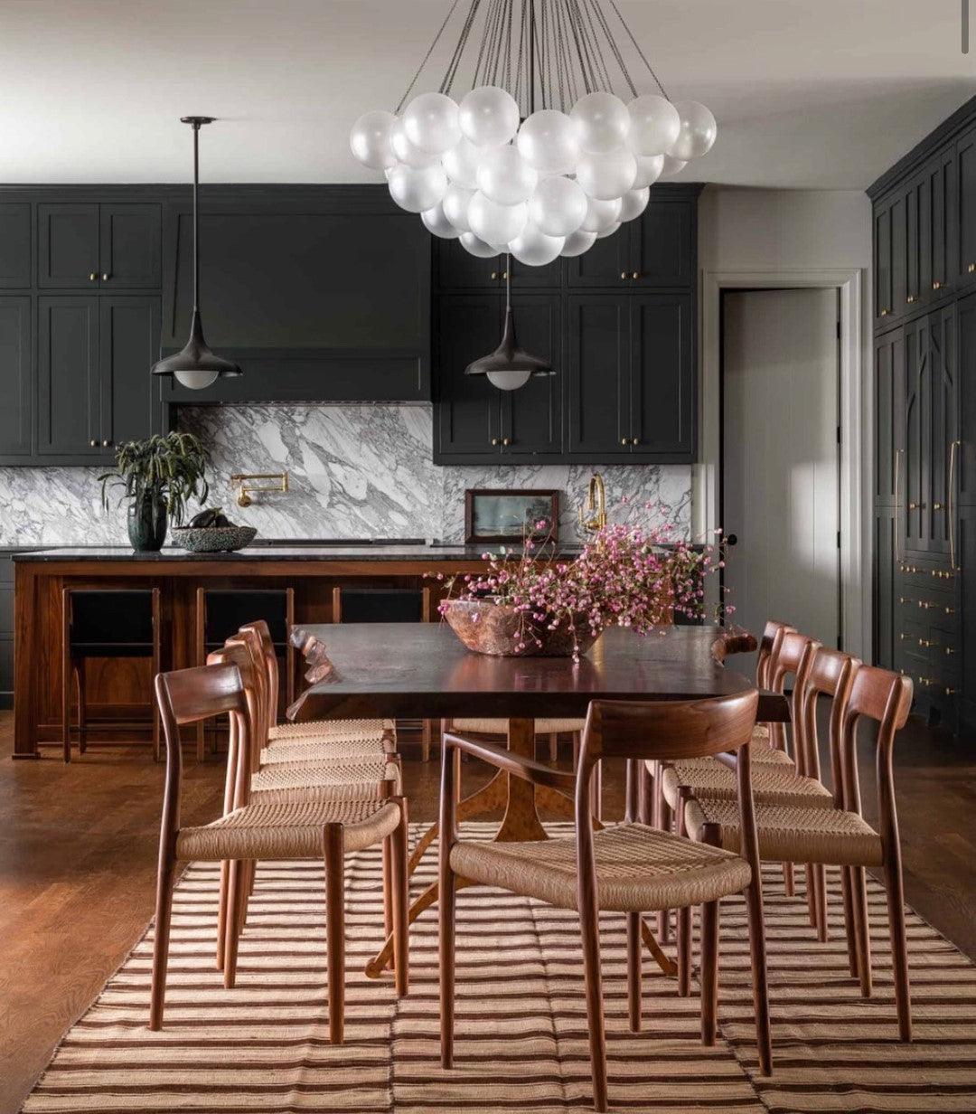 Minimalist Clustered Spherical Chandelier Fixture