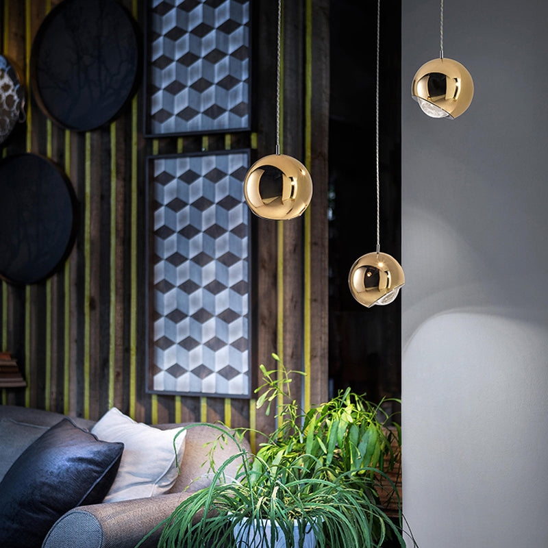 Elegant Pendant Light with Spherical Shades