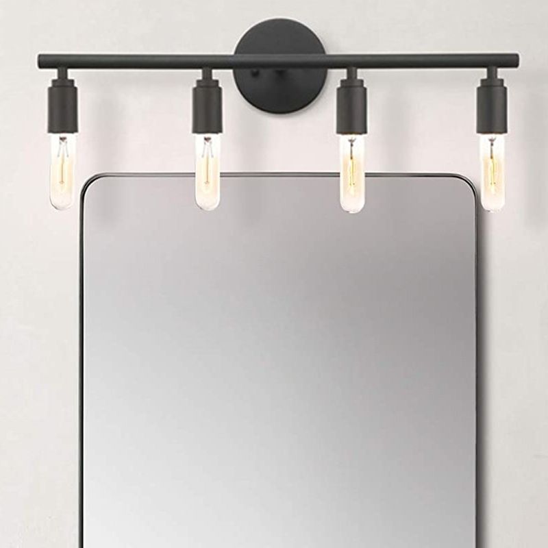 Industrial Wall Lamp, Waterproof Black Finish