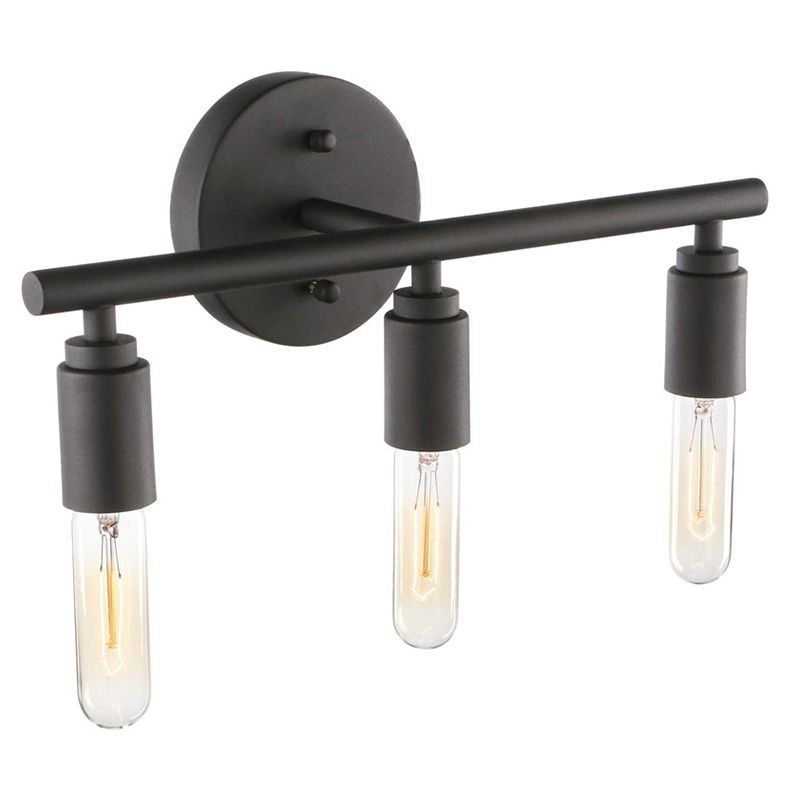 Industrial Wall Lamp, Waterproof Black Finish
