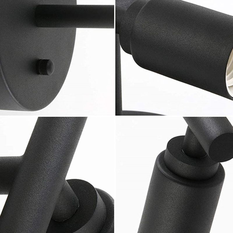 Industrial Wall Lamp, Waterproof Black Finish