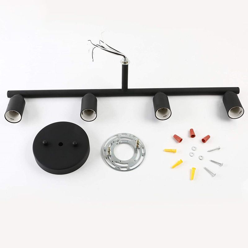 Industrial Wall Lamp, Waterproof Black Finish