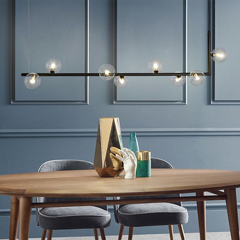 L-Shaped Pendant Light & Mid-Century Charm