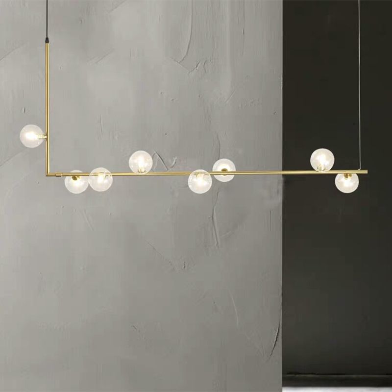 L-Shaped Pendant Light & Mid-Century Charm