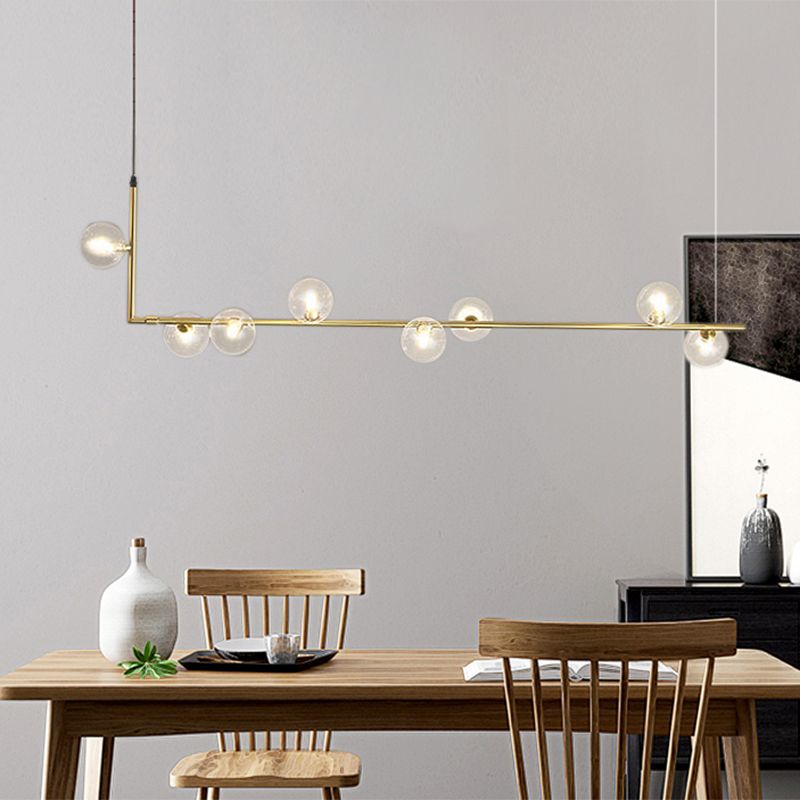 L-Shaped Pendant Light & Mid-Century Charm