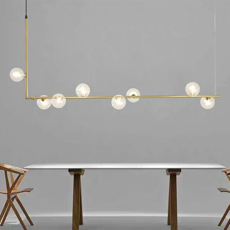 L-Shaped Pendant Light & Mid-Century Charm