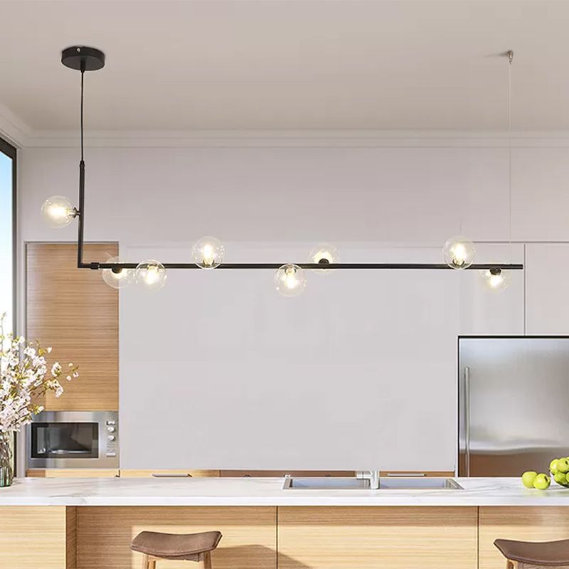 L-Shaped Pendant Light & Mid-Century Charm