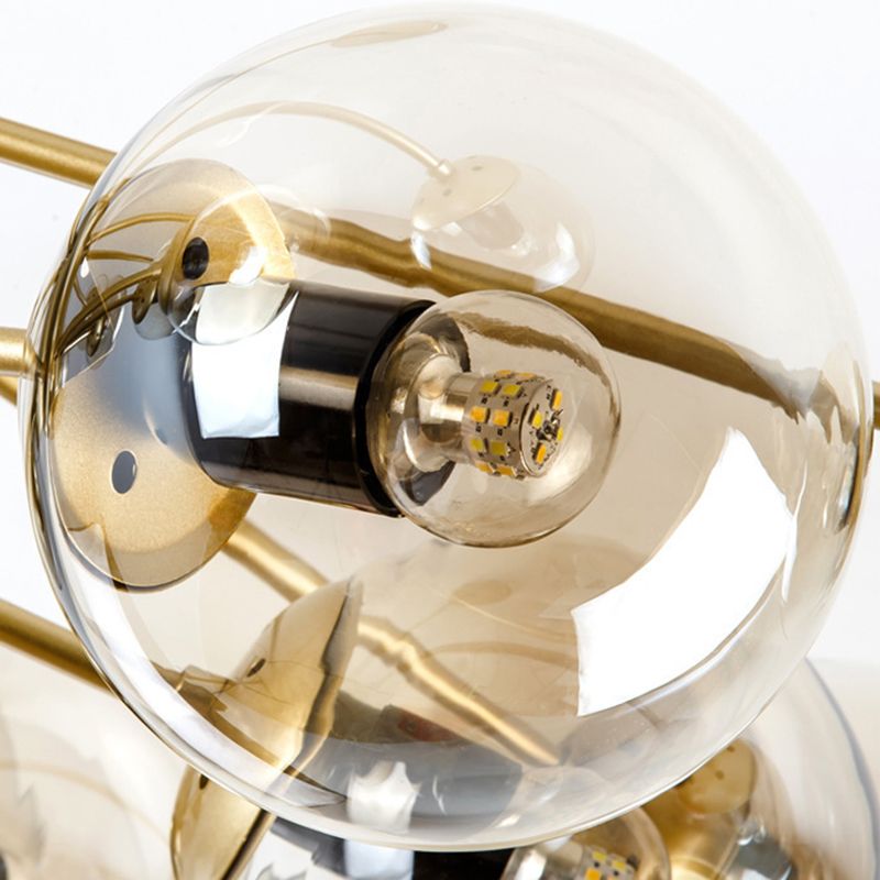 Mid-Century Chandelier with Multi-Arm Design
