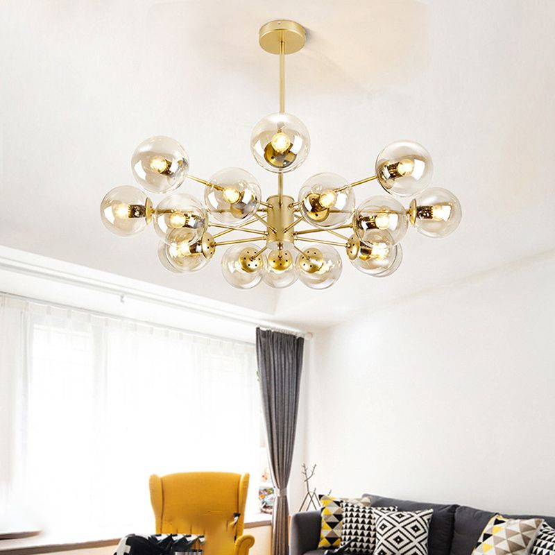 Mid-Century Chandelier with Multi-Arm Design