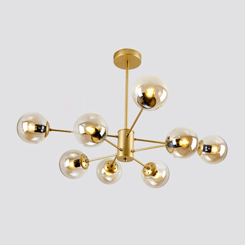 Mid-Century Chandelier with Multi-Arm Design