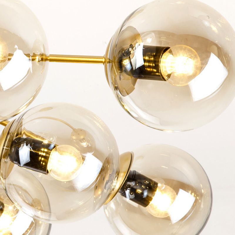Mid-Century Chandelier with Multi-Arm Design