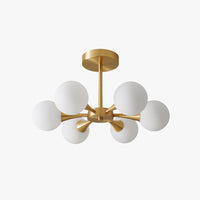 Mid-Century Modern Brass Pendant Light Fixture