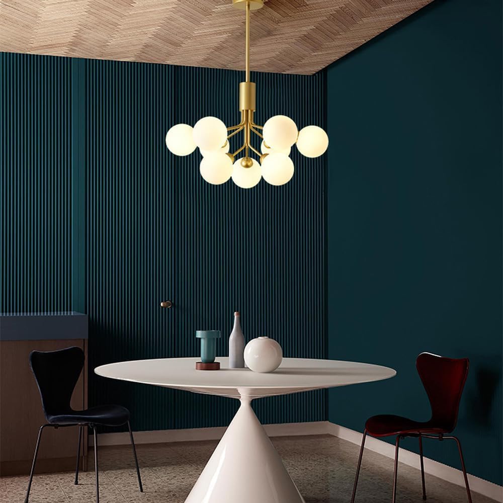 Mid-Century Modern Chandelier, Multi-Arm Design
