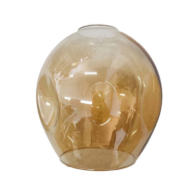 Mid-Century Modern Chandelier with Glass Shades