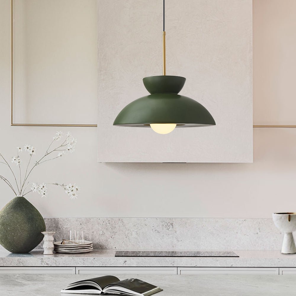 Mid-Century Modern Pendant Light – Dome Shade