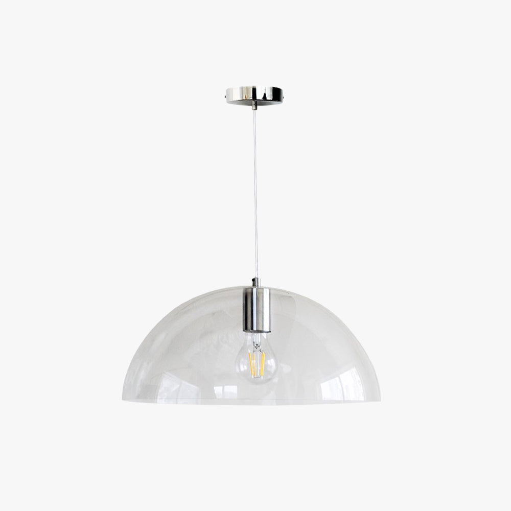Mid-Century Pendant Light & Dome Shade Chic