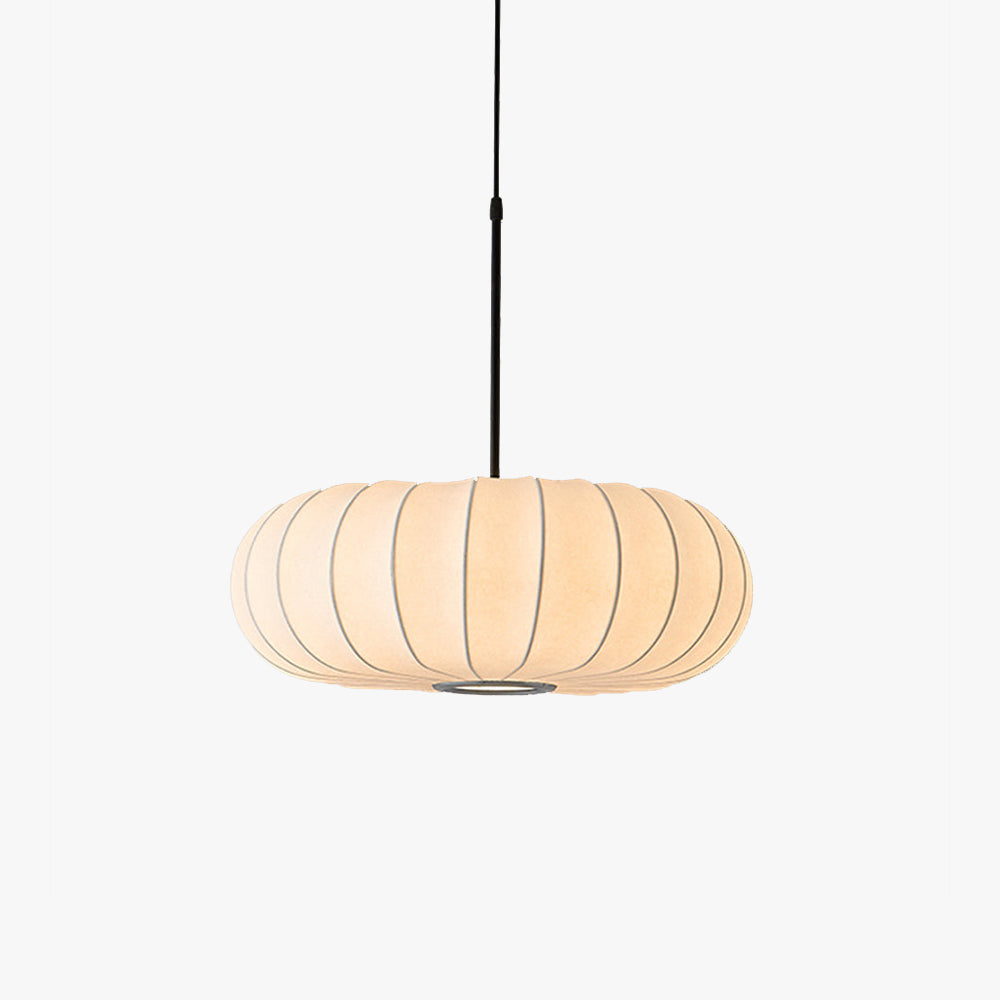 Mid-Century Pendant Light & Fabric Shade Accent