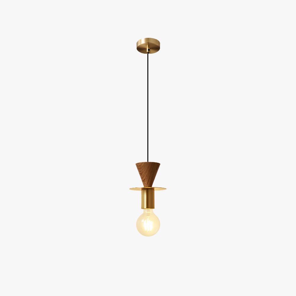 Mid-Century Pendant Light & Geometric Charm