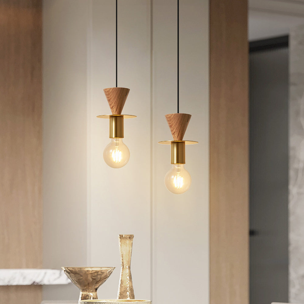 Mid-Century Pendant Light & Geometric Charm