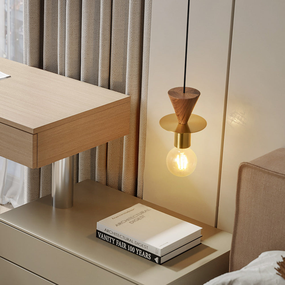 Mid-Century Pendant Light & Geometric Charm