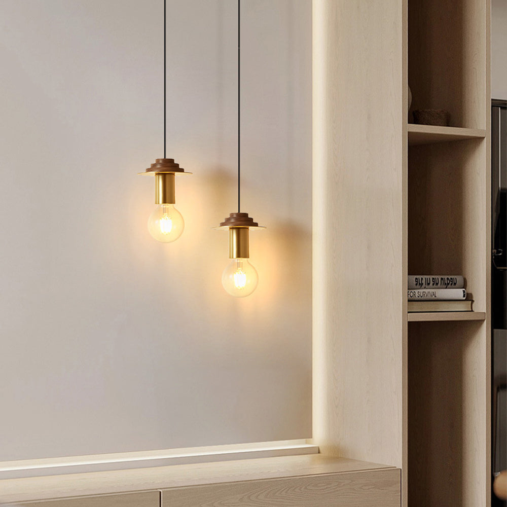 Mid-Century Pendant Light & Geometric Charm