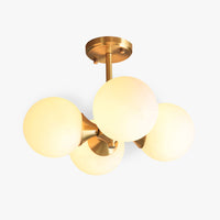 Mid-Century Pendant Light & Globe Accents