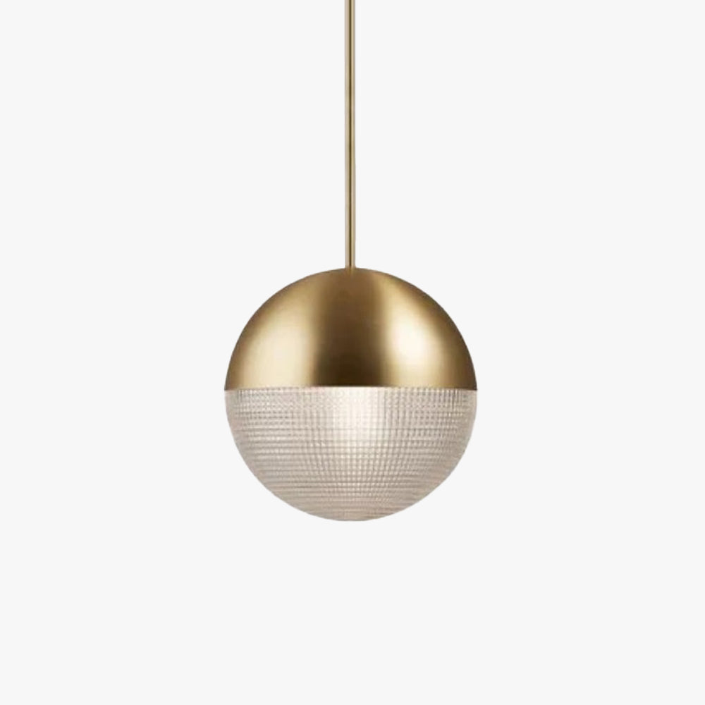 Mid-Century Pendant Light – Gold & Glass Accent