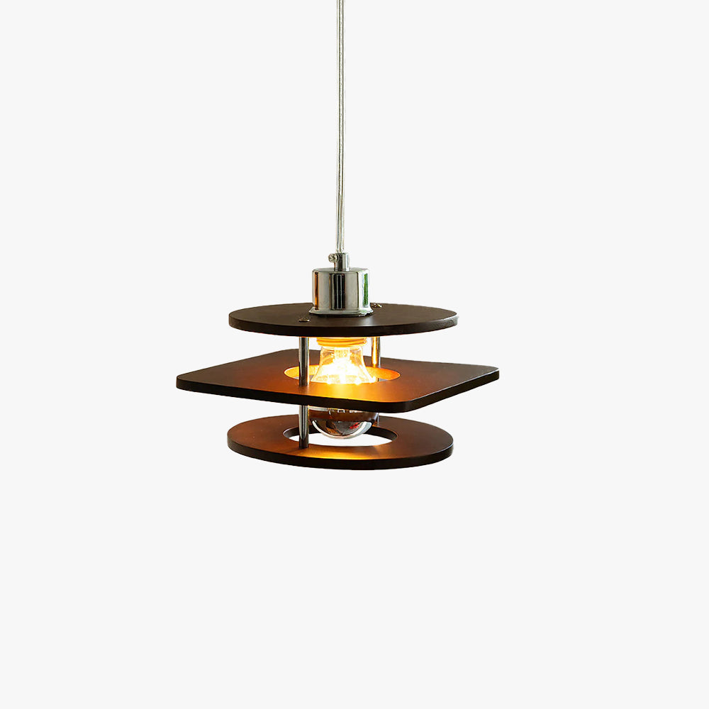 Mid-Century Pendant Light & Triple-Layered Shades