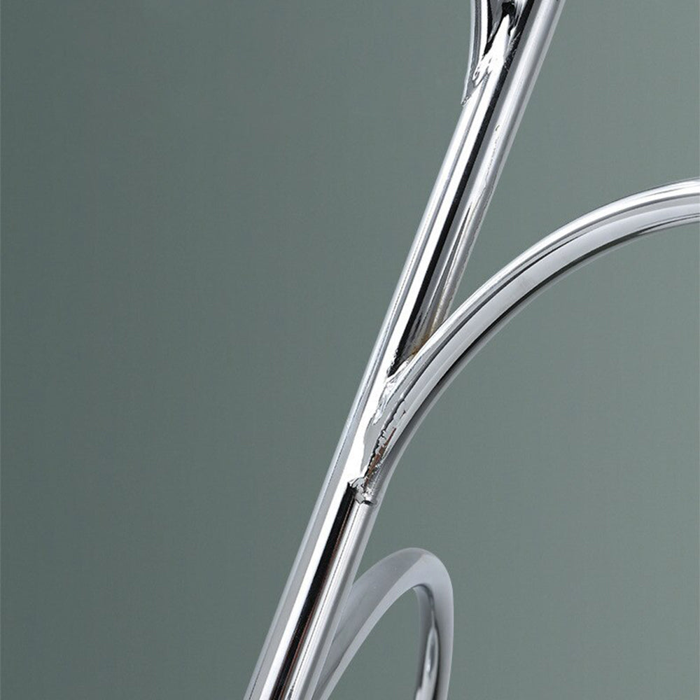 Mid-Century Pendant Light with Chrome Accent