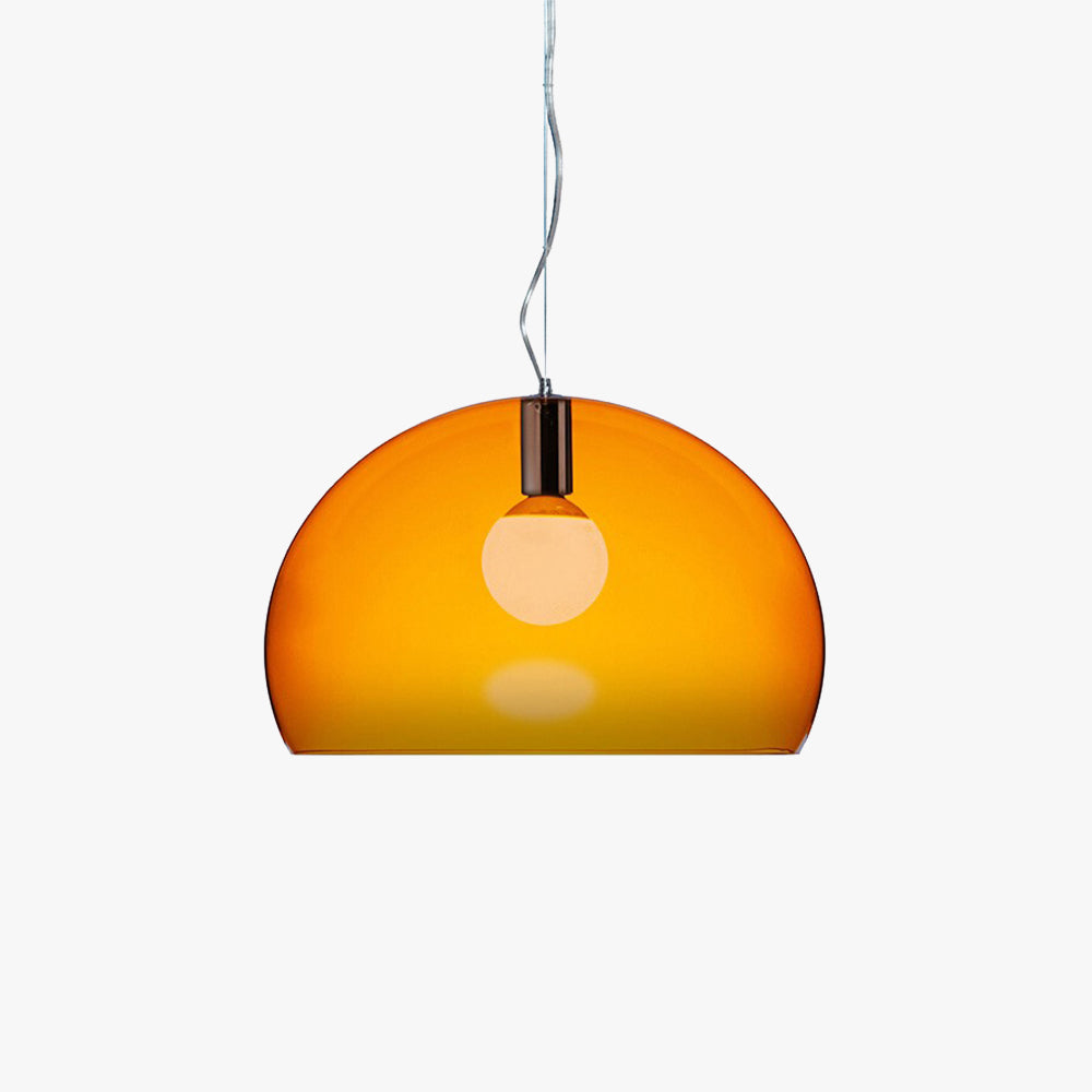 Mid-Century Pendant Light with Dome Shade